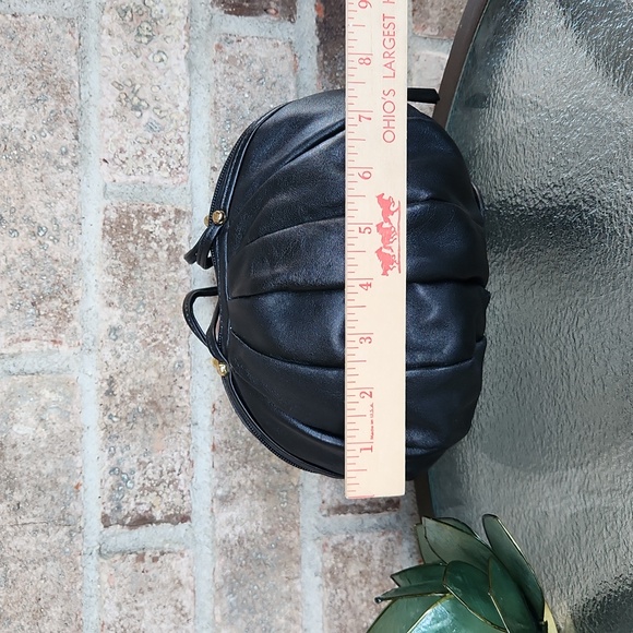 Fun Black Faux-Leather "Ball" Purse - Picture 7 of 9